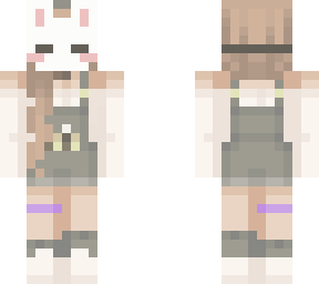 bunny face mask girl