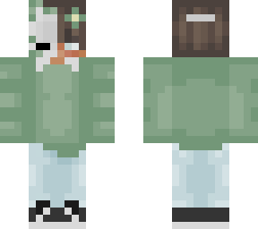 green kitsune collared shirt