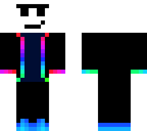 neon rainbow cool guy