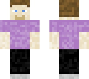 purple shirt white guy