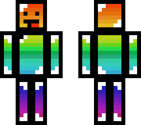 rainbow block man