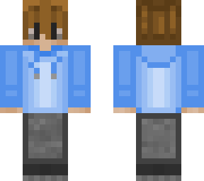 blue hoodie