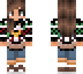 brown haired girl christmas sweater