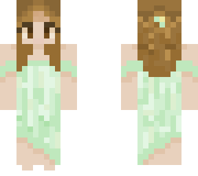 green dress
