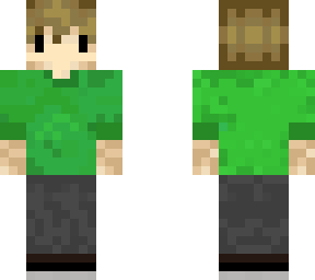***** in a green shirt