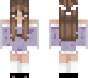 purple dress girl