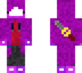 purple guy with removable cloak (purple cloak with banner)