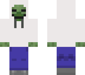 smiling zombie (hoodie - pale white)