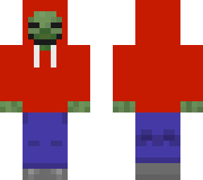 smiling zombie (hoodie - red)