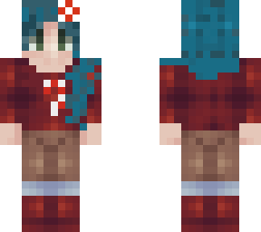 aqua hair peppermint girl