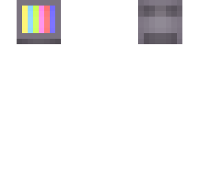 coloured tv head