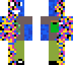 glitch blue man