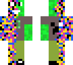 glitch green man