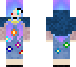 kinda cute elf but in overalls and a cloak