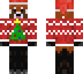 red fox christmas (w/ hat)