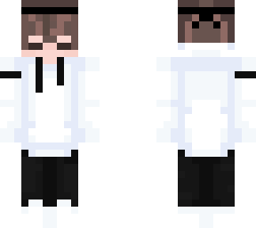 the thing with a white hoodie