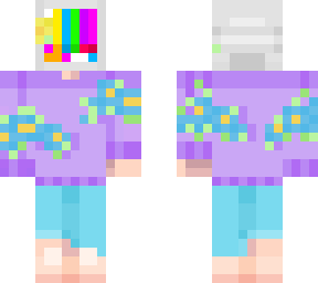 flower sweater tv head