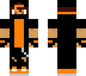 gamer/skater boy orange black