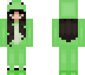 girl in frog onesie