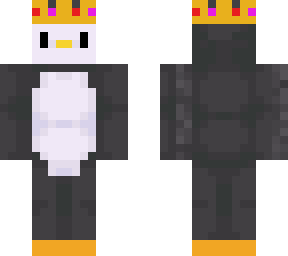 penguin with a crown