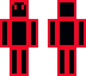 black and red with red horn (a.k.a demon)