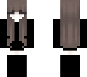 brown hair girl skin
