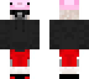 cow with axolotl hat
