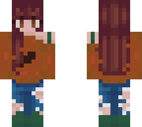 girl with leaf