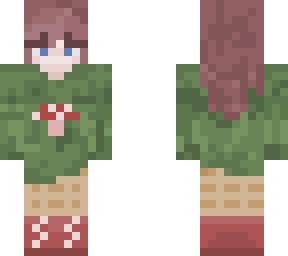 green hoodie girl