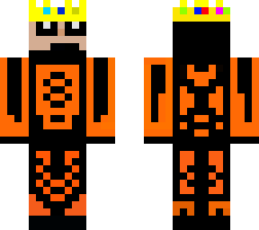 orange king | Minecraft Skins