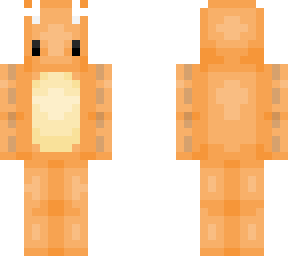 plush orange dragon