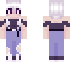 purple hair girl