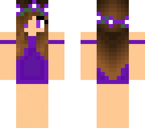purple swimming suit girl
