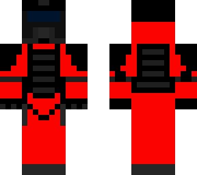 red / black pyrotechnic w / gas mask
