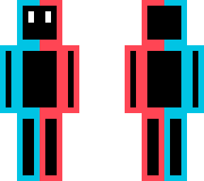 red & blue neon