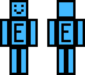 blue e