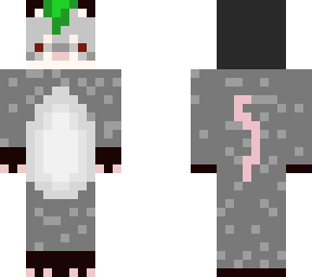 green-hair opossum w/scp beanie