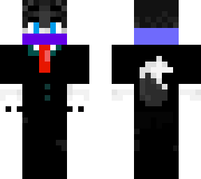 husky with sute
