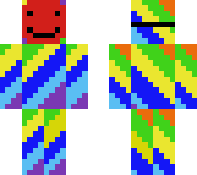 my brothers rainbow man skin
