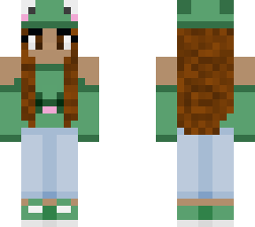 ?? girl in frog outfit ??