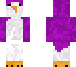 a purple penguin
