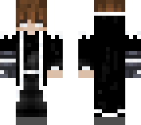 black and white robe with gauntlet
