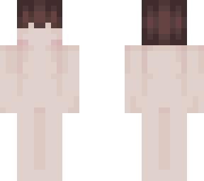 brown hair with peach skin