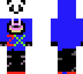 panda donut azul