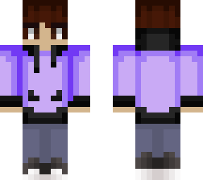 purple hoodie male