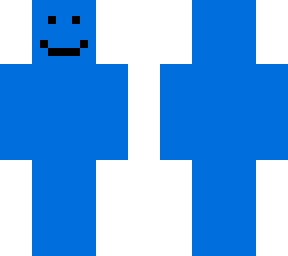 blue happy man