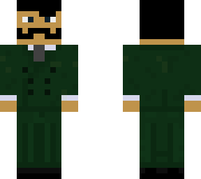 green suit
