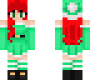 green winter dress(not mine)