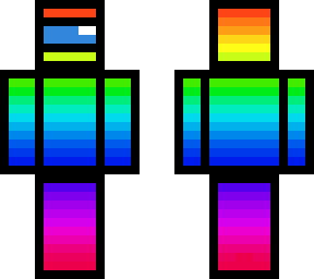 rainbow outlined amongus