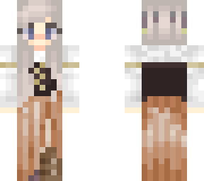 silver hair girl medieval